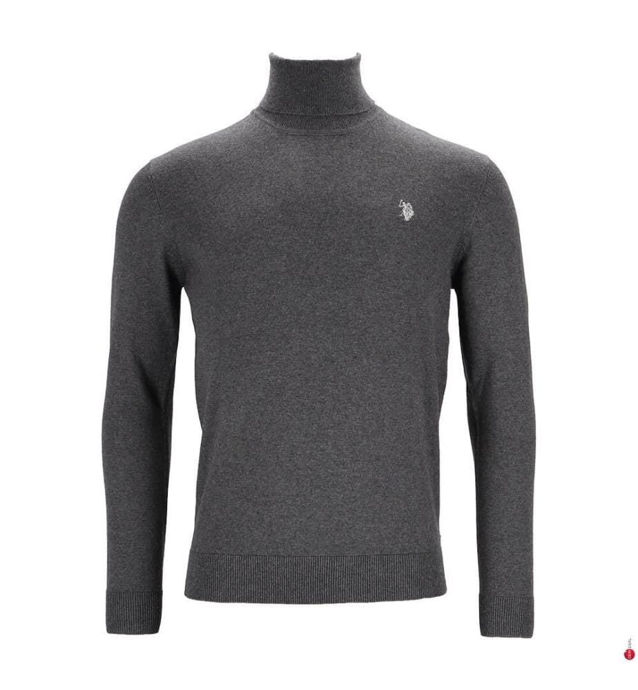 Pull À Col Roulé - Gris 