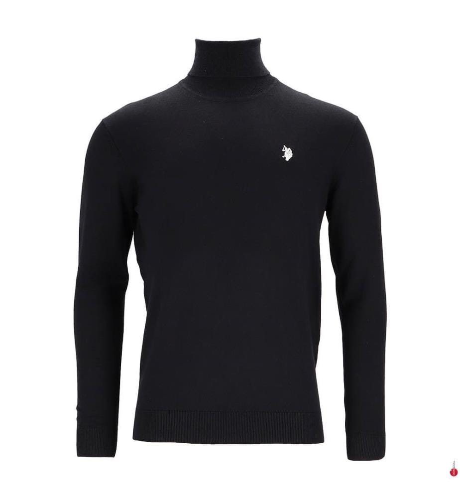 Pull À Col Roulé - Noir