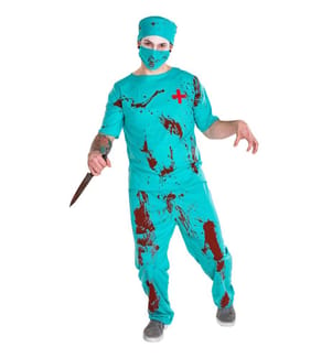 Déguisement de docteur-zombie pour hommes