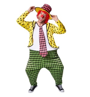 Herrenkostüm opulenter Clown Pepe