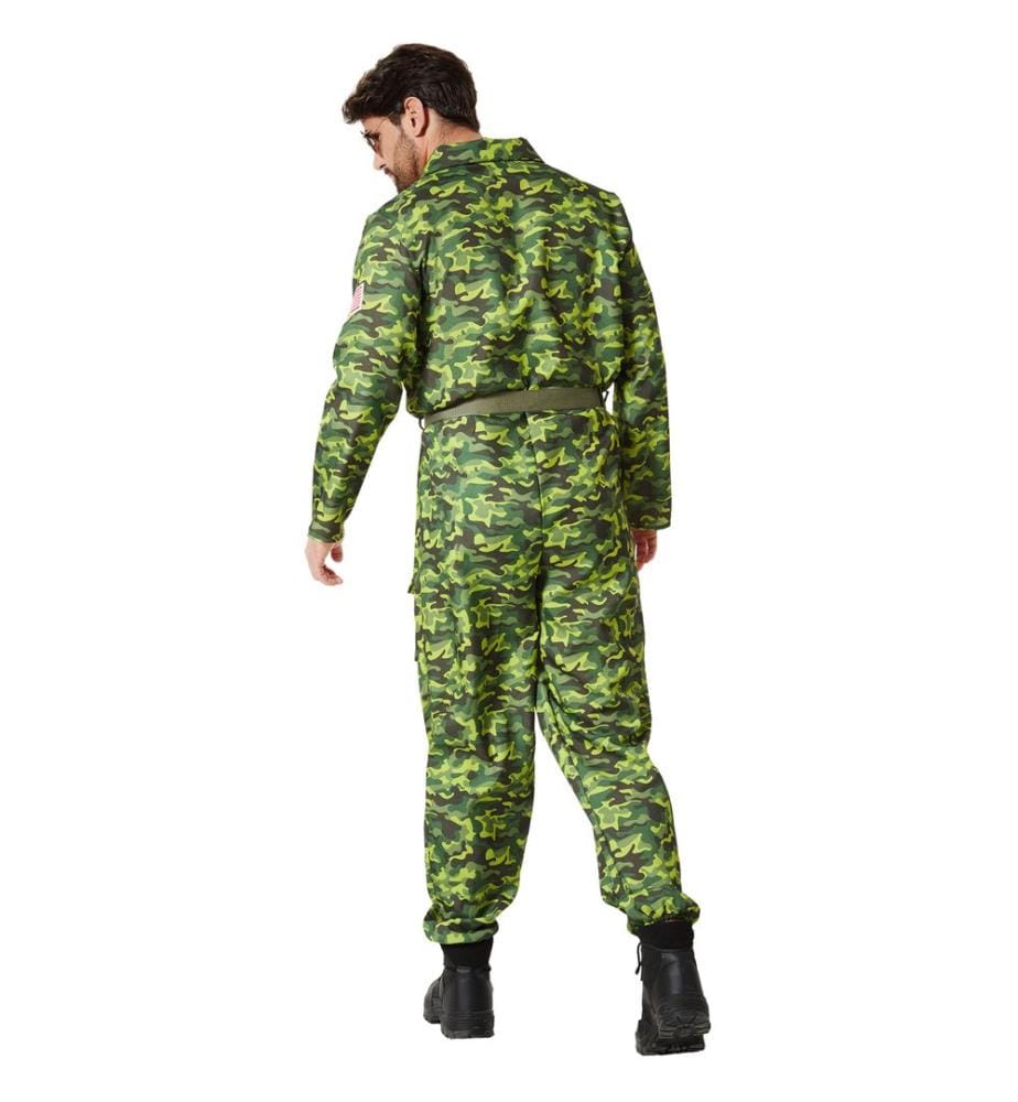 Herrenkostüm Air Force Pilot Camouflage