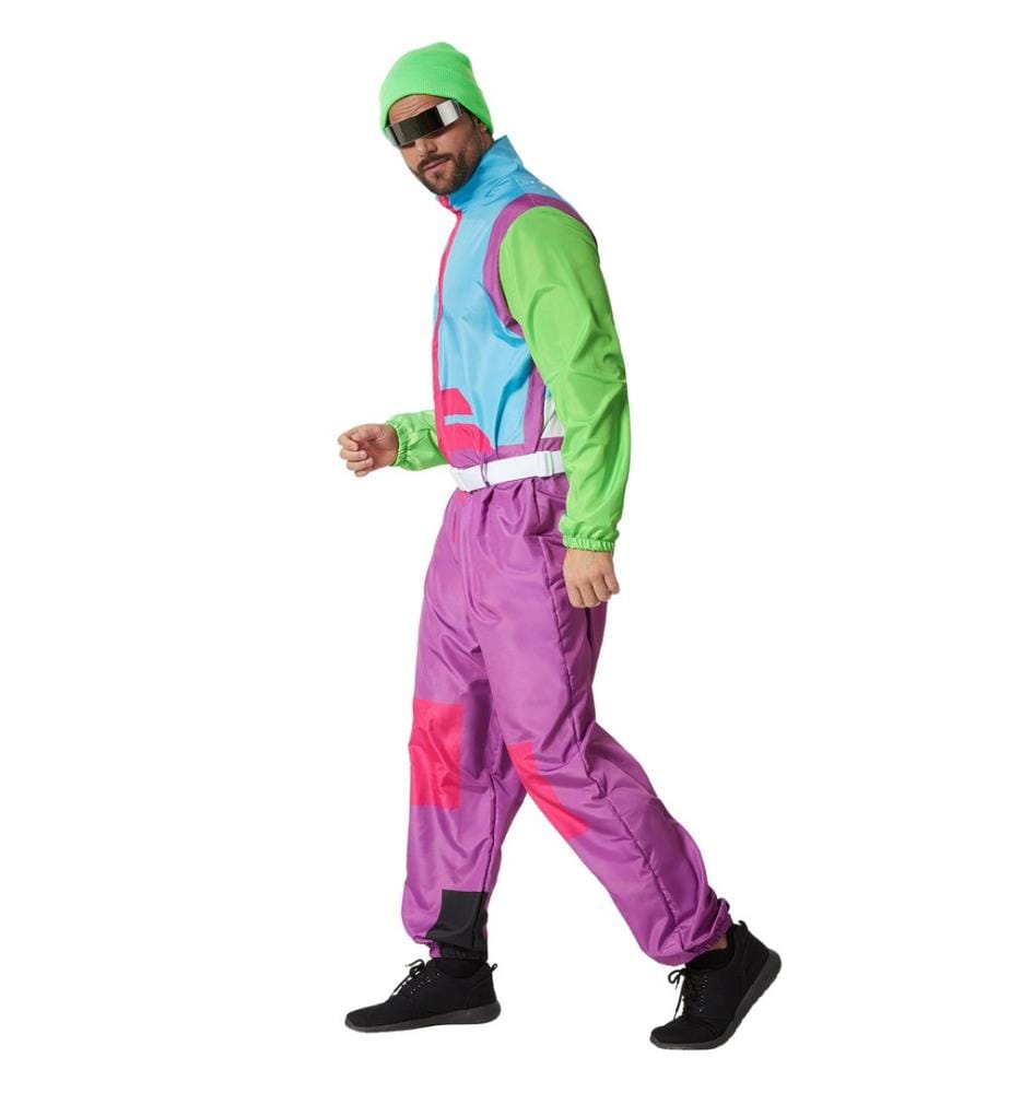 Costume da uomo retrò anni '80 '90completo da scicompleto da neve