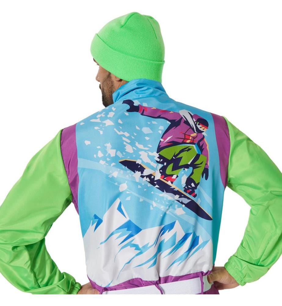 Costume da uomo retrò anni '80 '90completo da scicompleto da neve