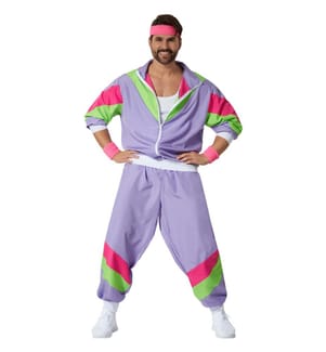 Herrenkostüm Retro 80er 90er Jahre Jogginganzug