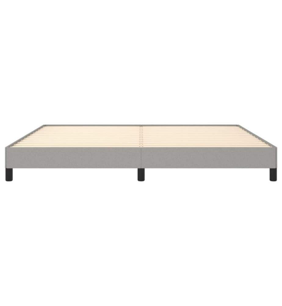 Bettgestell Hellgrau 200x200 cm Stoff