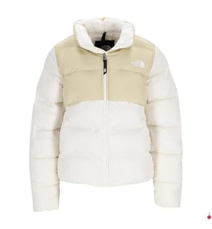 Saikuru Daunenjacke - Hellbeige und Creme