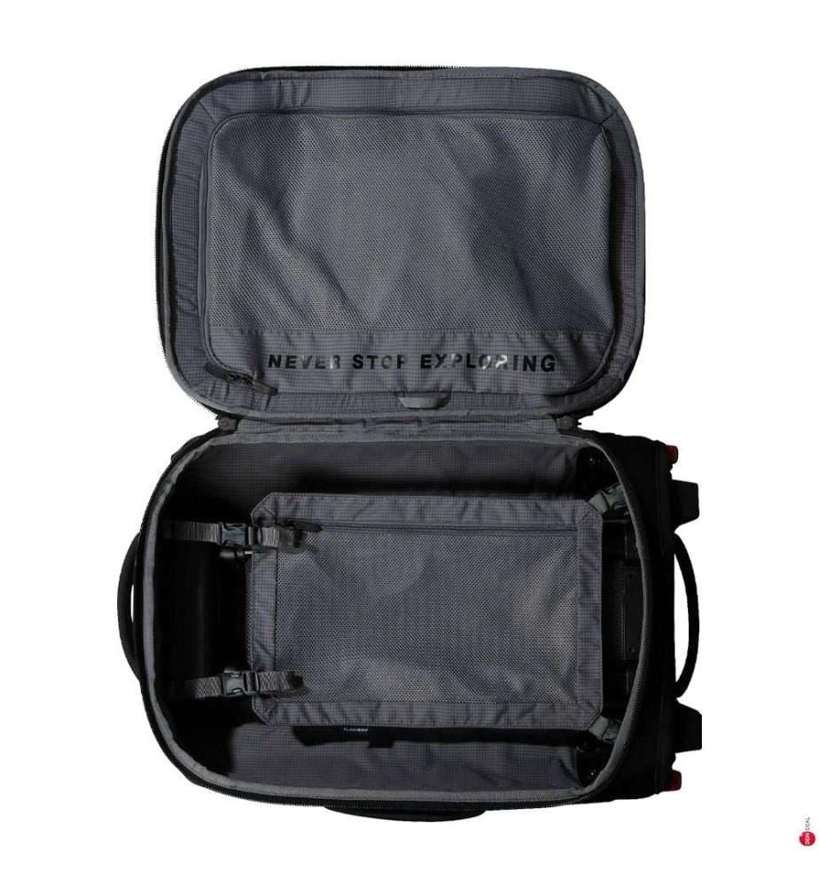 Reisetasche mit Rollen „Base Camp Rolling Thunder“ – Schwarz und Weiss