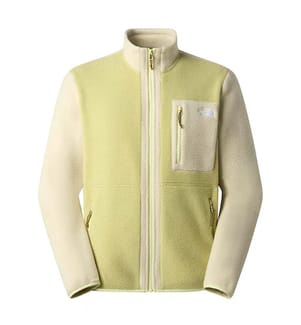 Yumiori-Fleecejacke – Hellgrün und Cremefarben