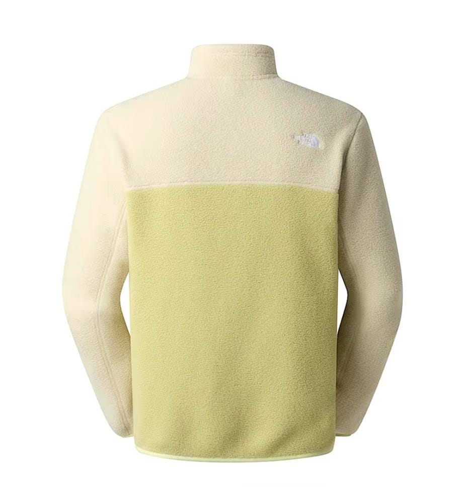 Yumiori-Fleecejacke – Hellgrün und Cremefarben