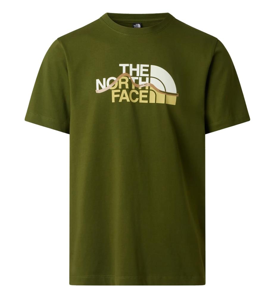 Mountain Line T-Shirt - Grün