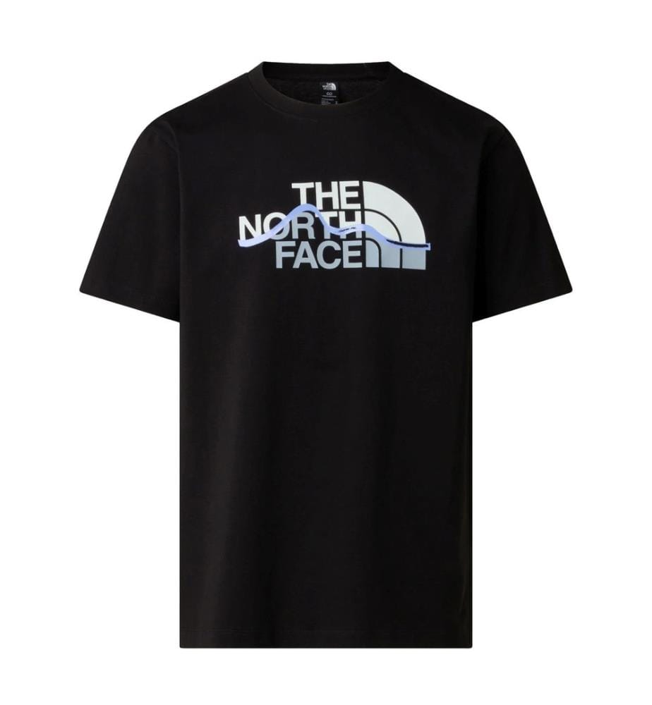 Mountain Line T-Shirt - Schwarz