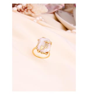 Anello di perle - Bianco