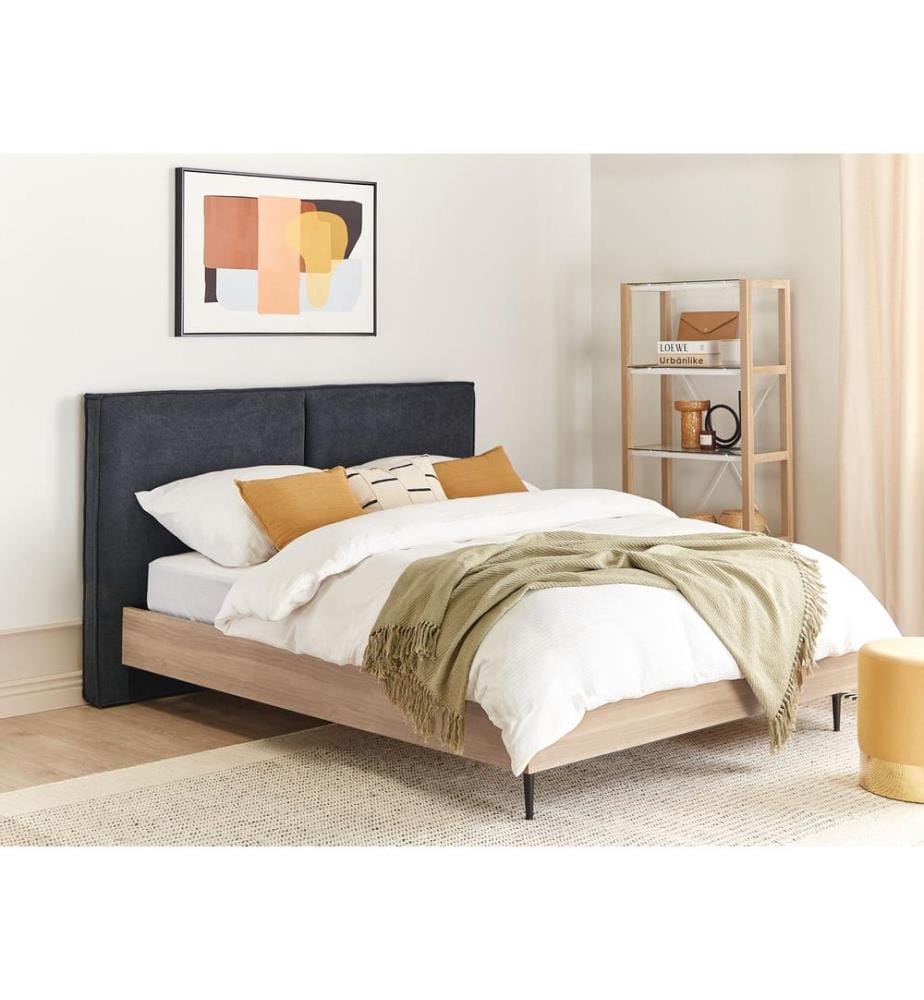 Bed Fabric IZERNORE 160 x 200 cm (EU King Size) Dark Grey