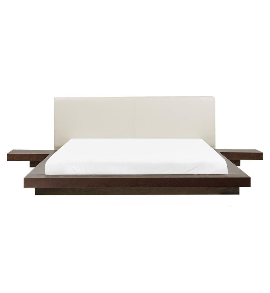 Lit avec sommier ZEN 160 x 200 cm Frêne foncé