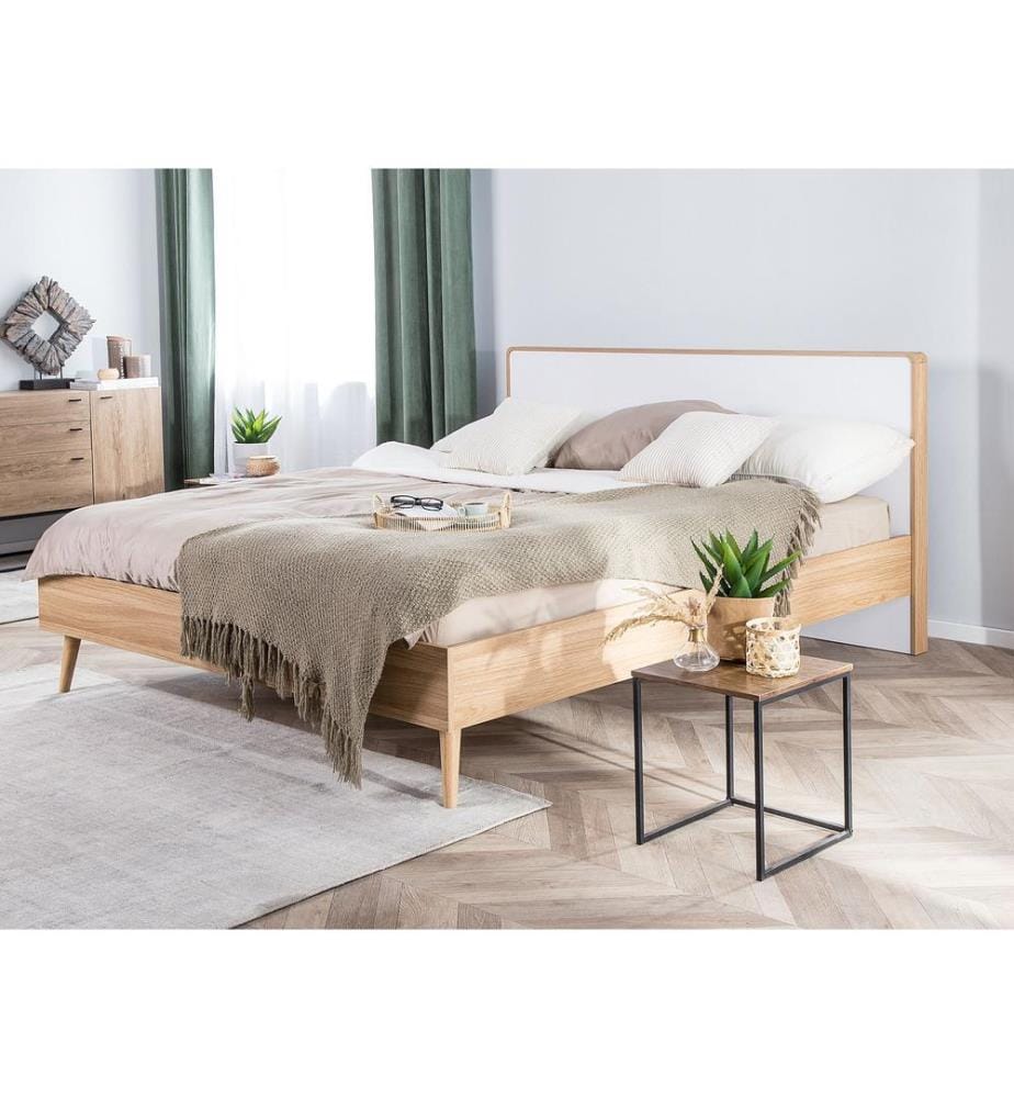 Letto SERRIS 160 x 200 cm Marrone chiaro