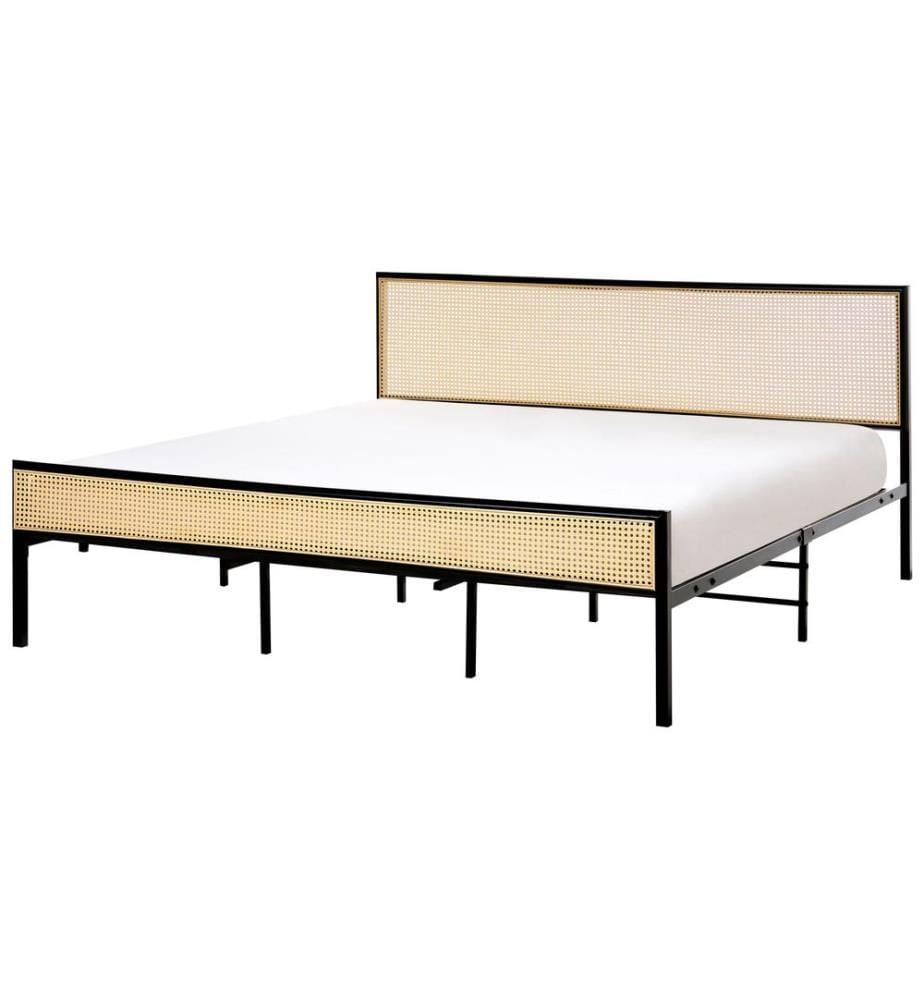 Lit avec sommier Polyrotin AVANTON 180 x 200 cm Noir