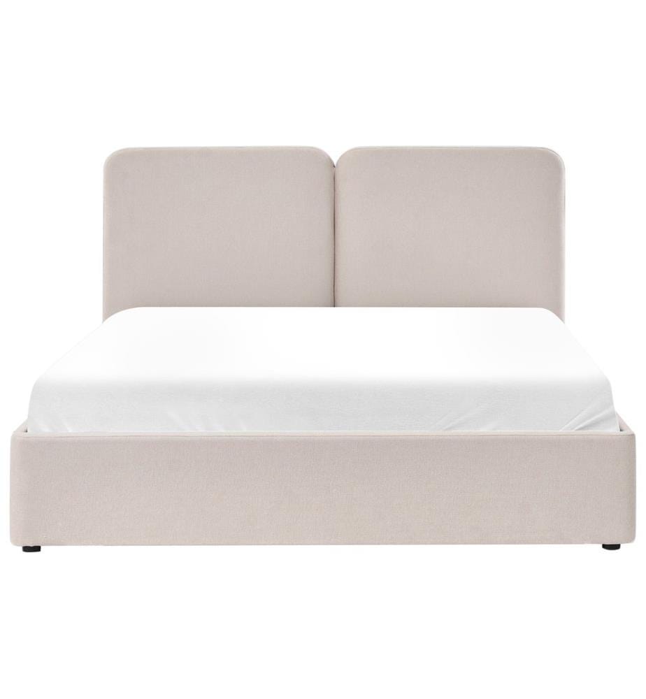 Lit ottoman Tissu ARBOIS 180 x 200 cm Beige