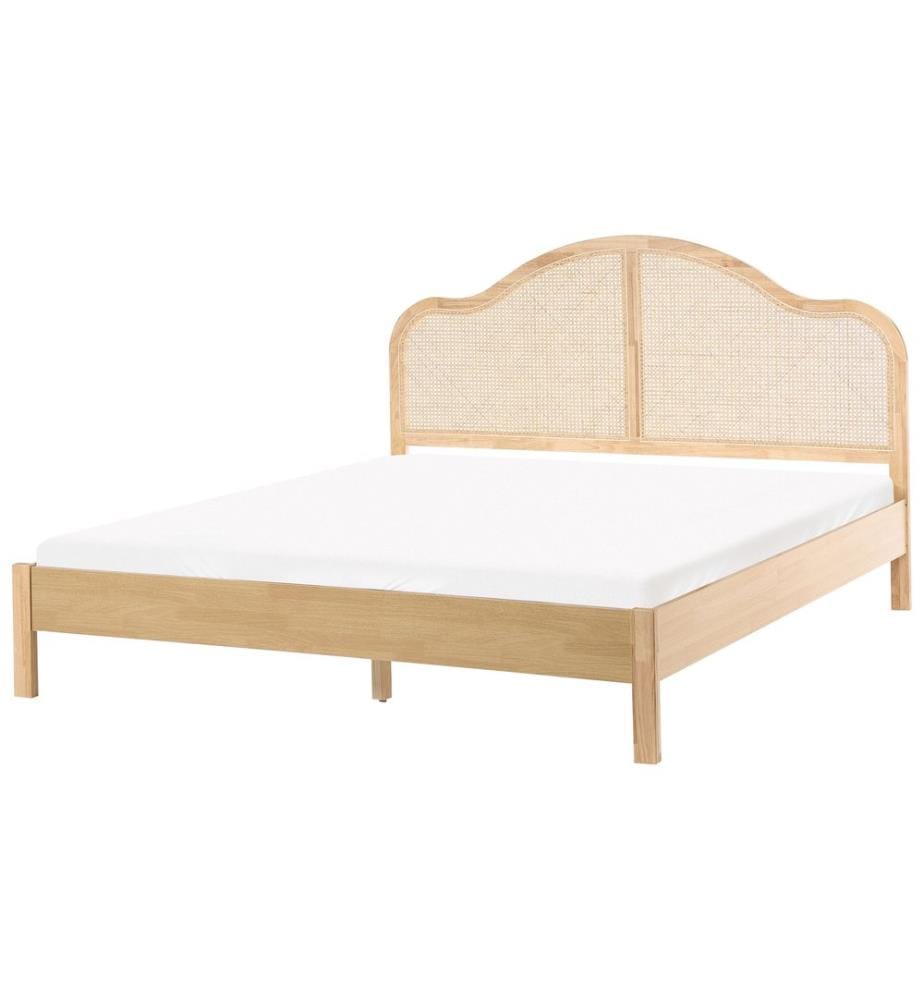 Lit avec sommier HOUNOUX 180 x 200 cm Marron clair