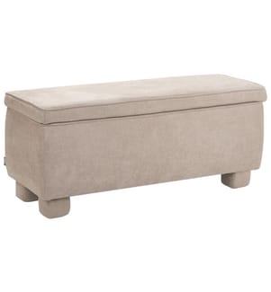 Banc de rangement rembourré ITHACA Tissu Beige
