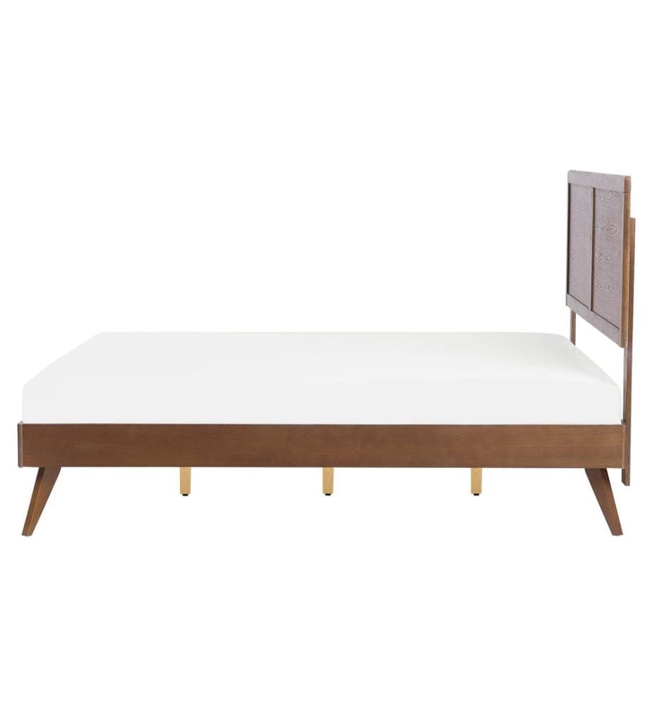 Bett mit Lattenrost ISTRES 160 x 200 cm Dunkle Esche