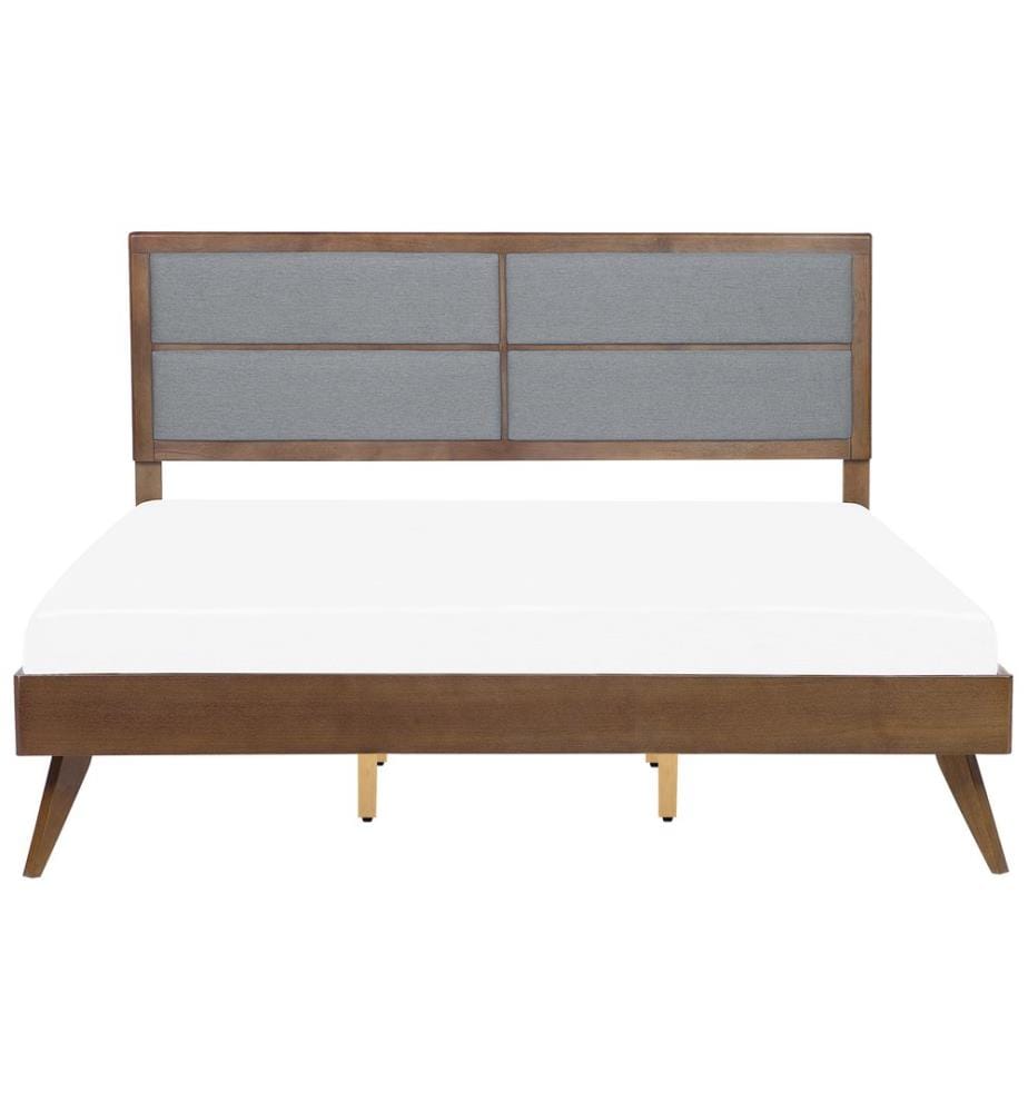 Lit avec sommier POISSY 180 x 200 cm Frêne foncé