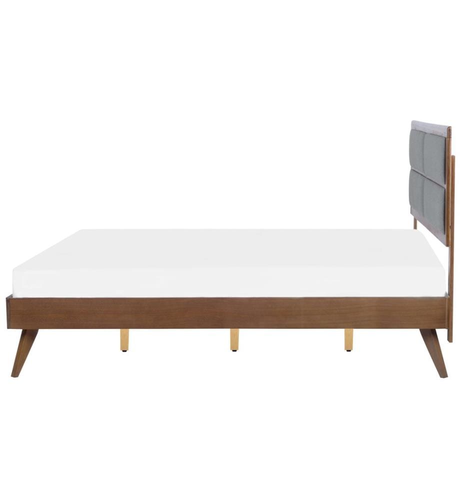Lit avec sommier POISSY 180 x 200 cm Frêne foncé