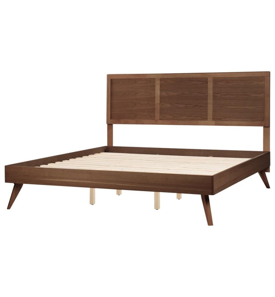 Lit avec sommier ISTRES 180 x 200 cm Frêne foncé