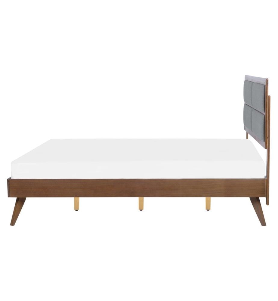 Lit avec sommier POISSY 160 x 200 cm Frêne foncé