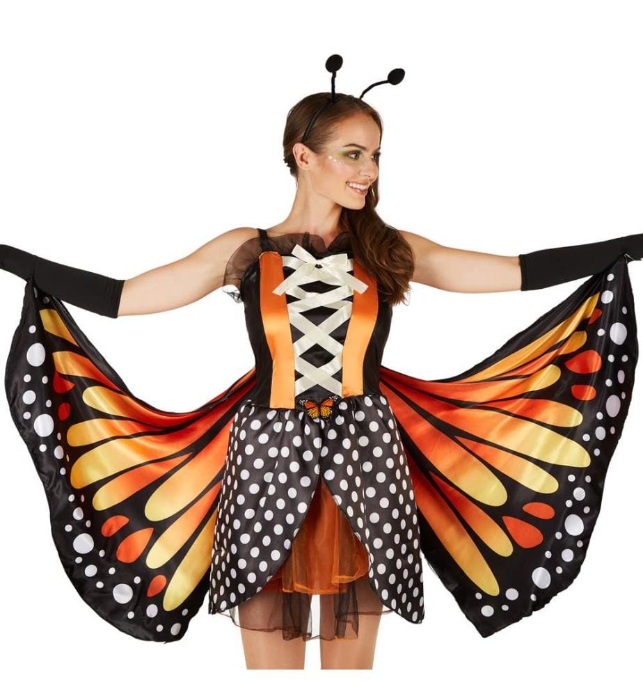 Costume da donna - Farfalla Licena rosso fuoco