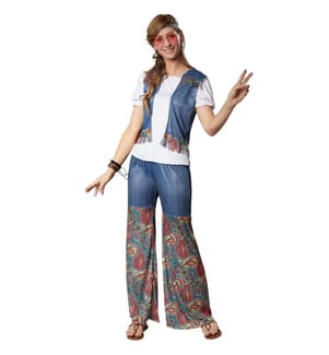 Frauenkostüm Groovy Flower Girl