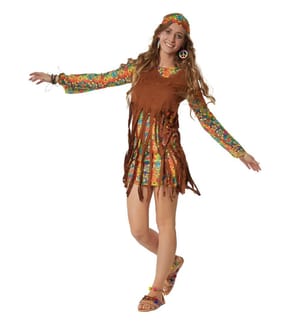 Frauenkostüm Rebellische Hippie Squaw