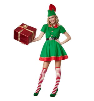 Frauenkostüm Fleissige Weihnachtselfe
