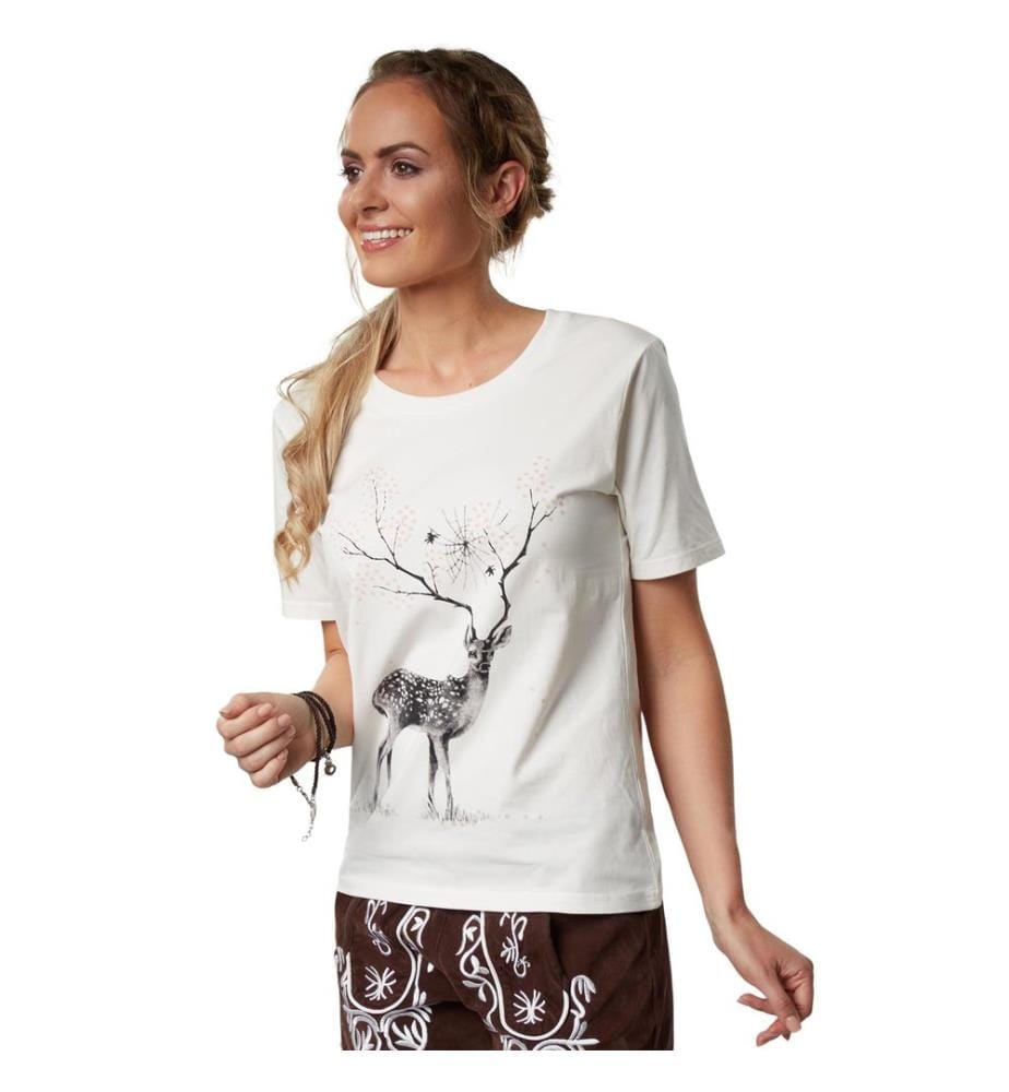 T-Shirt Blumenhirsch