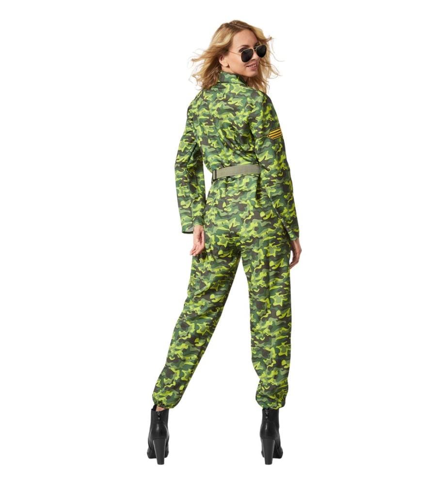 Damenkostüm Jet Fighter Pilot Camouflage