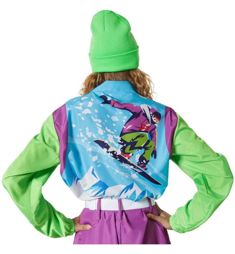 Costume da donna retro anni '80'90 tuta da sci