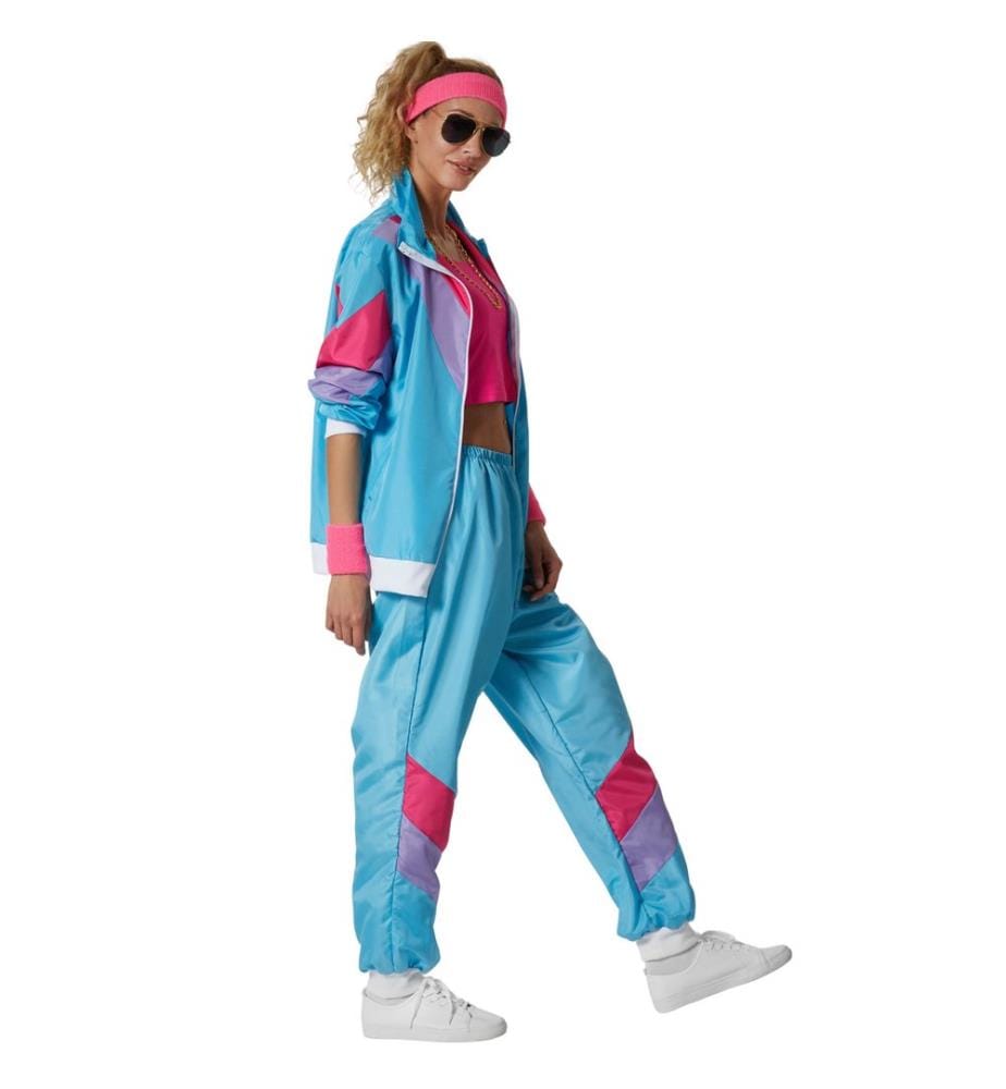 Costume da donna retro anni '80 e '90 set tuta jogging