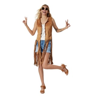 Damenkostüm Hippie Weste
