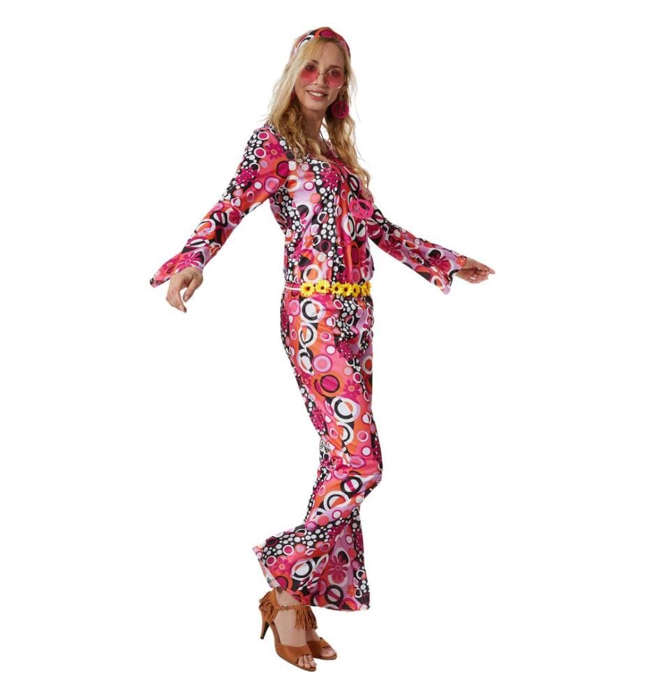 Déguisement hippie fleuri pour femme