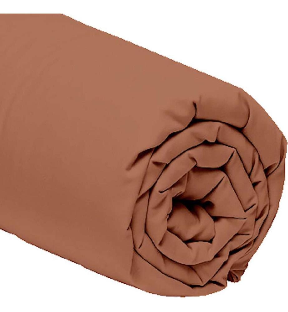 Drap Housse 160 x 200 cm - Terracota