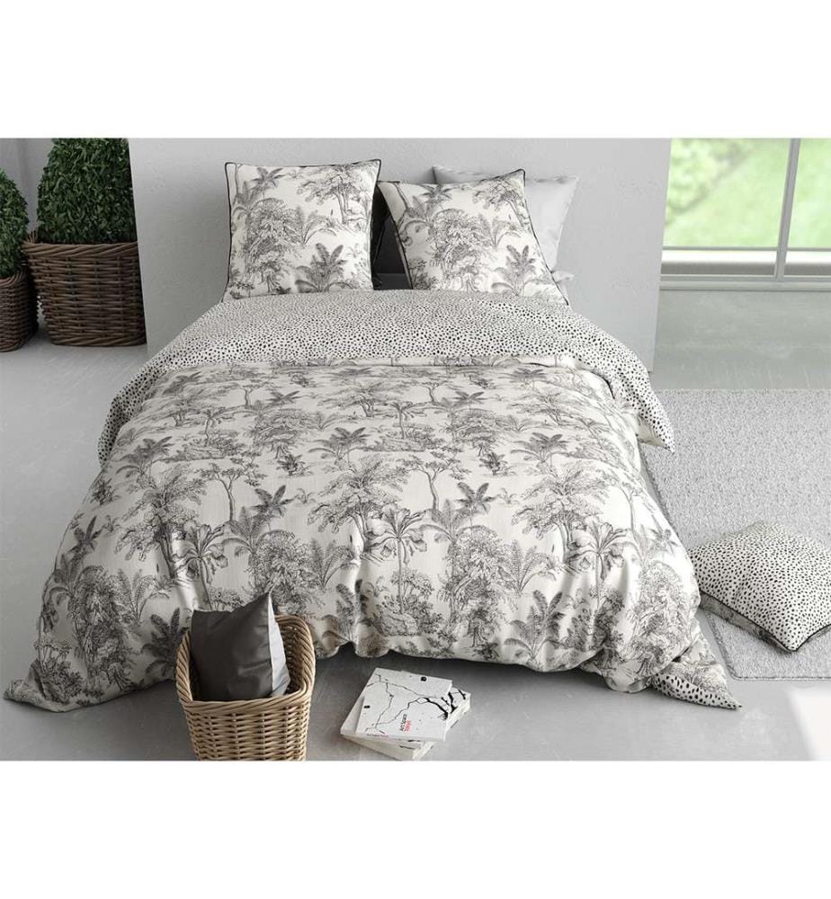 Parure Housse de Couette 240 x 220 cm - Blanc