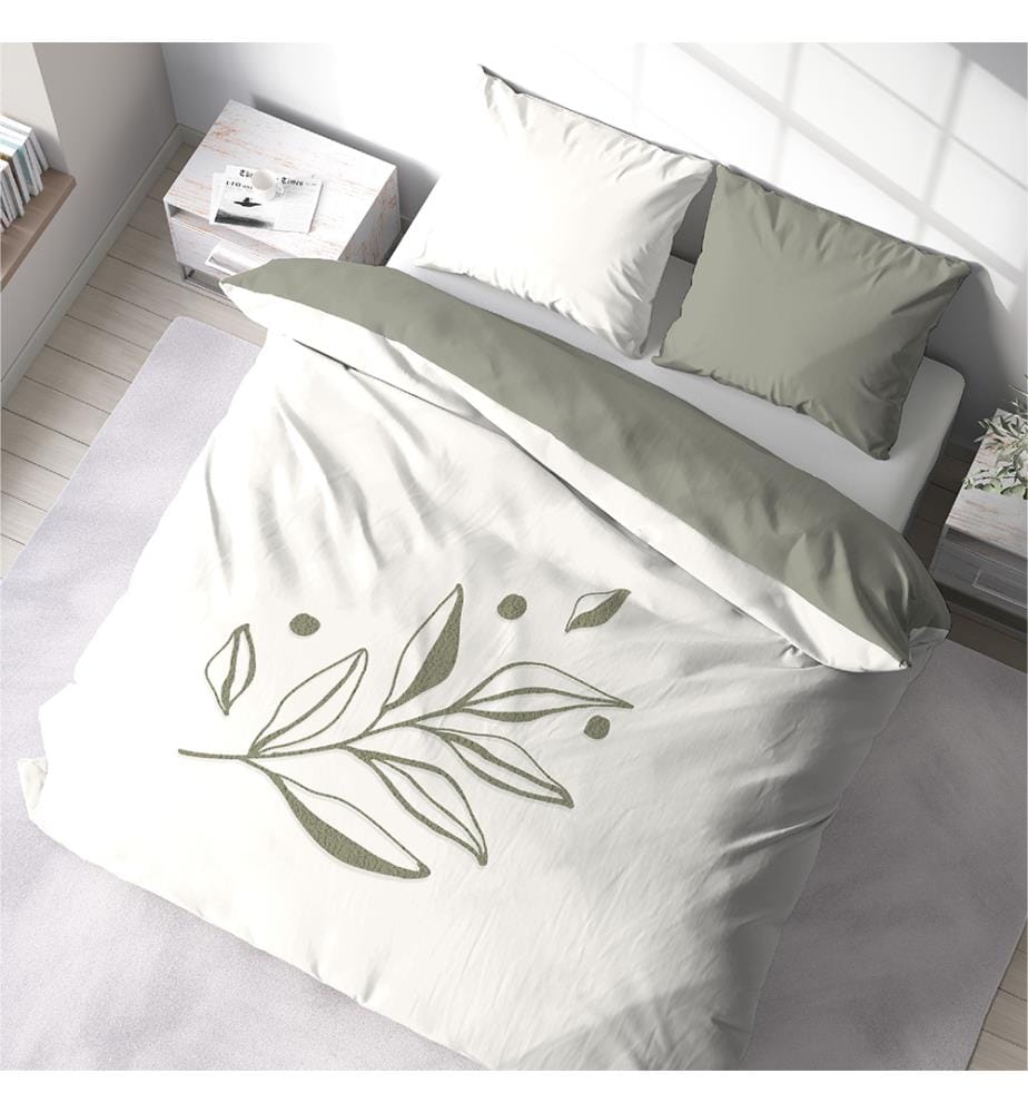 Parure de Couette 3 Pièces 240 x 220 cm Herbier - Multicolore