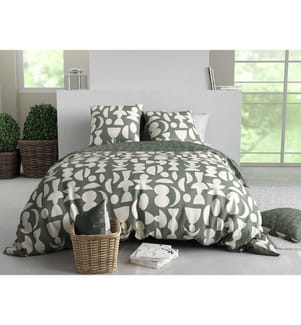 Parure Housse de Couette 240 x 220 cm - Vert
