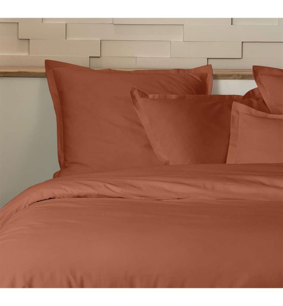 Bettdeckenbezug-Set 240 x 220 cm - Terracota