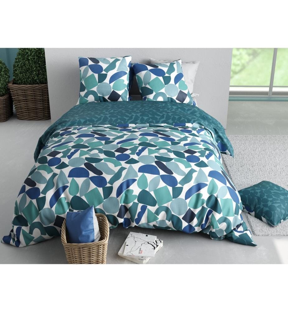 Parure Housse de Couette 3Pcs 240x220cm - Nano