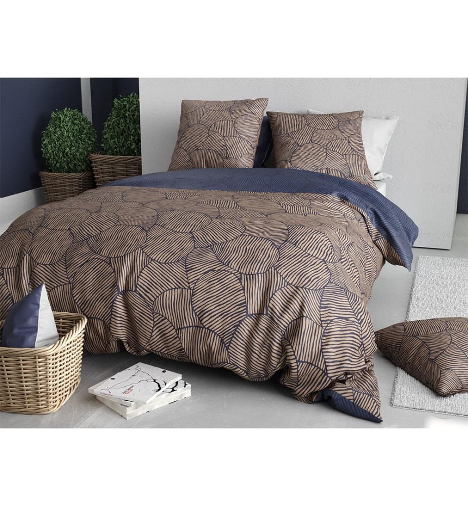 Bettdeckenbezug 3tlg. 260X240Cm 100% Baumwolle 57 Fils Ninon