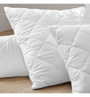 Lot de 2 Protège oreiller 65 x 65 cm - Blanc