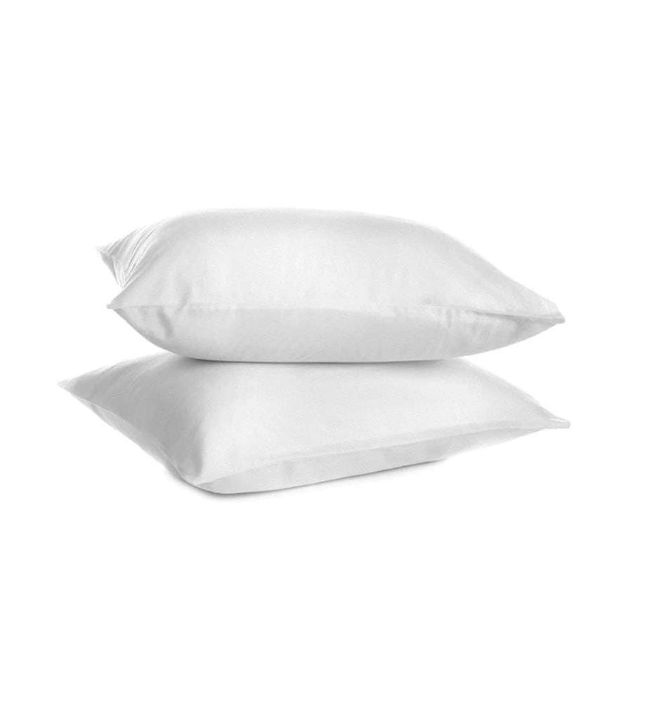 Lot de 2 Protège oreiller 65 x 65 cm - Blanc