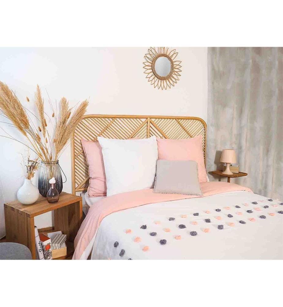 Parure Housse de Couette 3Pièces 240x220cm 100% Coton 57Fils Poupie