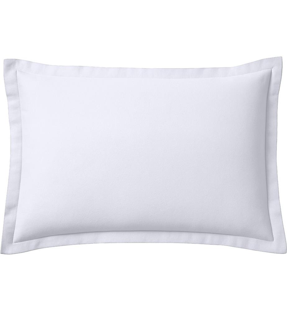 Taie d'Oreiller 50 x 70 cm 100 % Flanelle de Coton - Blanc