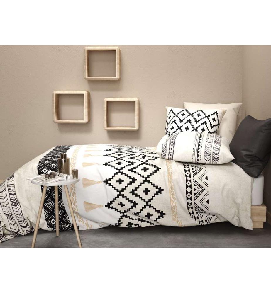 3-teiliges Bettwäsche-Set 260 x 240 cm - Beige